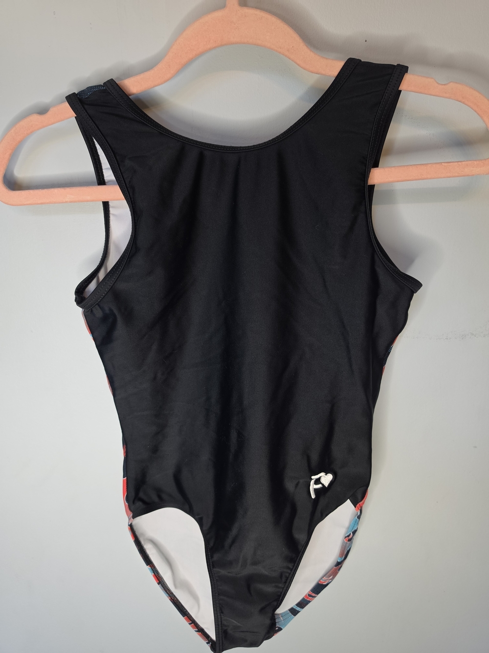 Plum Practicewear Red Blue Flame Tank Gymnastics Leotard Adult S Y2K Leo